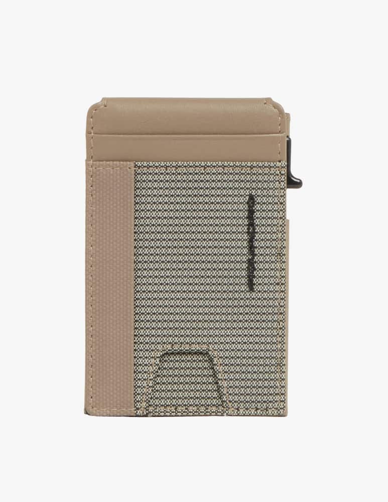 Piquadro Porta Carte Di Credito Pelle e Tessuto - immagine 1