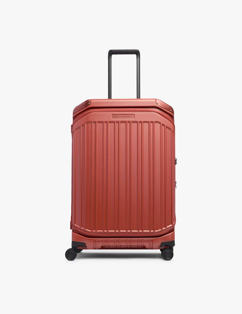 rinascente Piquadro Medium Size, Expandable Hardside 4 Wheel Suitcase