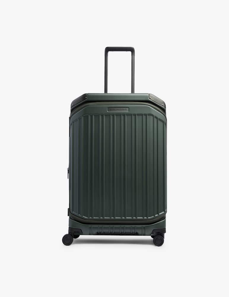 rinascente Piquadro Medium Size, Expandable Hardside 4 Wheel Suitcase