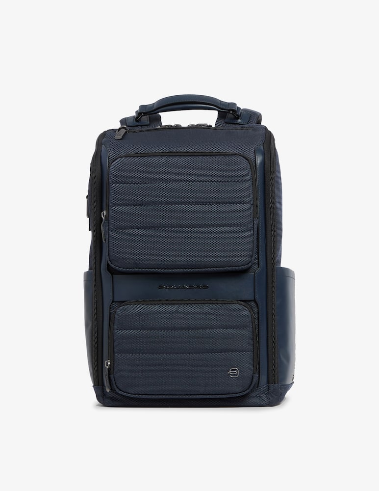 Piquadro Zaino Porta Pc 14" In Pelle E Tessuto - immagine 1 Piquadro Zaino Porta Pc 14" In Pelle E Tessuto - immagine 1