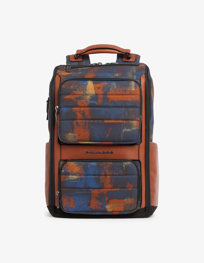 Piquadro Zaino Porta Pc 14" In Pelle E Tessuto - immagine 1 Piquadro Zaino Porta Pc 14" In Pelle E Tessuto - immagine 1