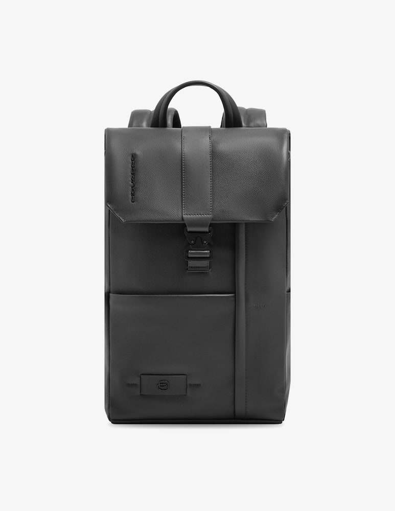 Piquadro Zaino Porta Pc 14'' In Pelle Con Patta - immagine 1