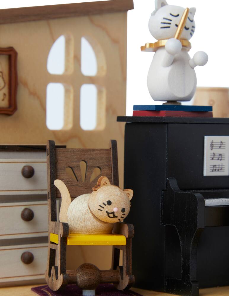 rinascente Wonderful Life Carillon gatto pianista - multicolor