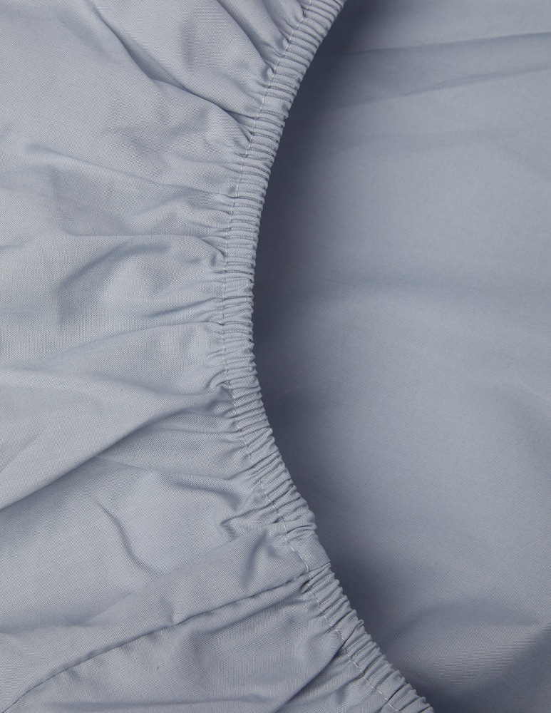 rinascente Somma Origami sottolenzuolo sing. in percalle puro cotone - blu