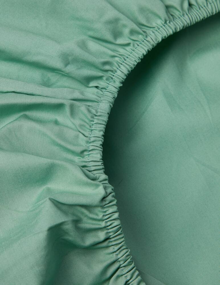 rinascente Somma Origami fitted sheet cotton percale - green