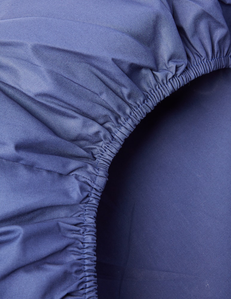 rinascente Somma Origami sottolenzuolo percalle puro cotone - blu