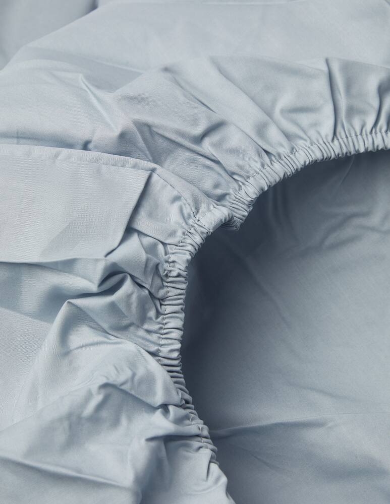 rinascente Somma Origami sottolenzuolo matr. percalle di puro cotone - blu