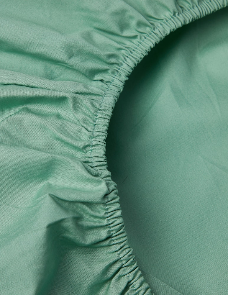 rinascente Somma Origami fitted sheet cotton percale - green