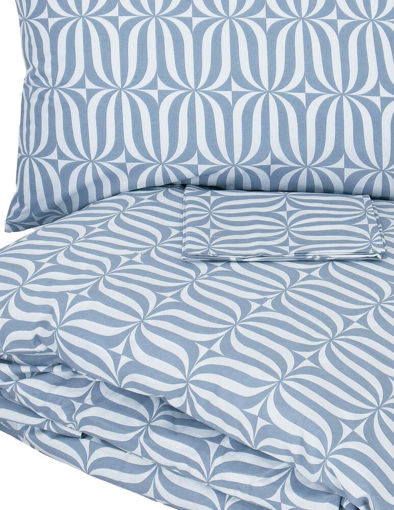 rinascente Somma Flow Parure Copripiumino In Percalle