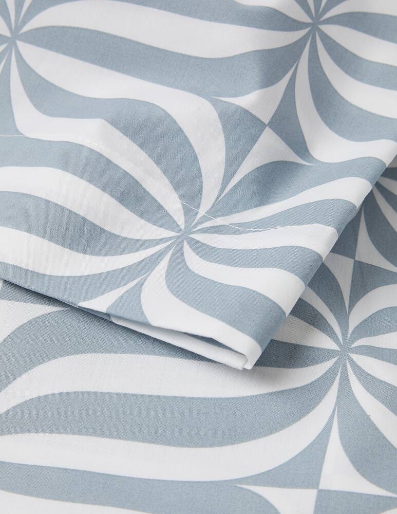 rinascente Somma Flow Parure Copripiumino In Percalle