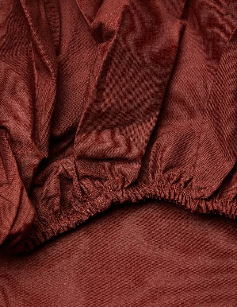 rinascente Somma Tinta Unita Fitted Sheet Cotton Percale