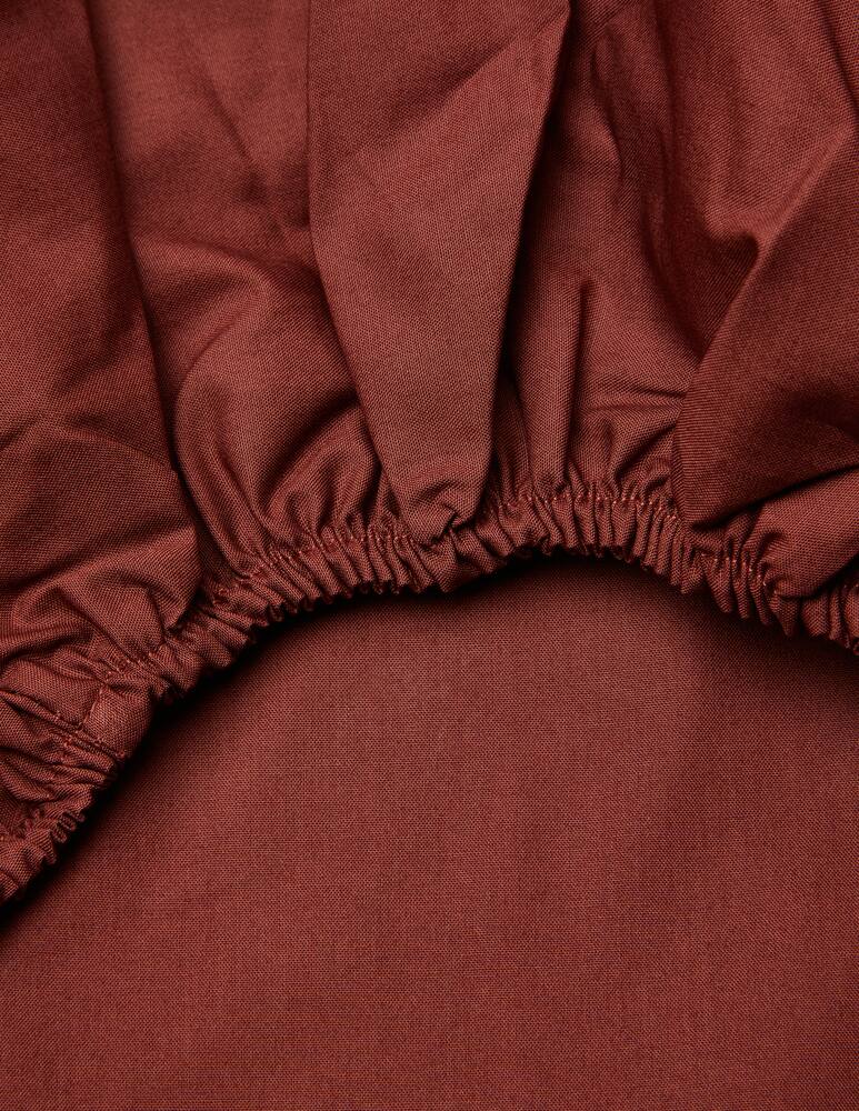 rinascente Somma Tinta Unita Fitted Sheet Cotton Percale