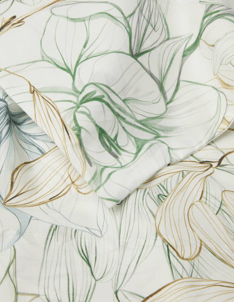 rinascente Somma Cotton Percale Three-Piece Bed Set