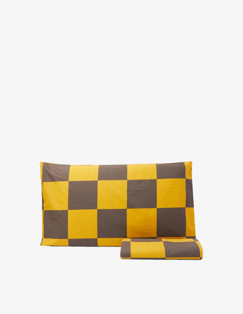 rinascente Somma Two-Piece Duvet Cover Set Gingham Cotton