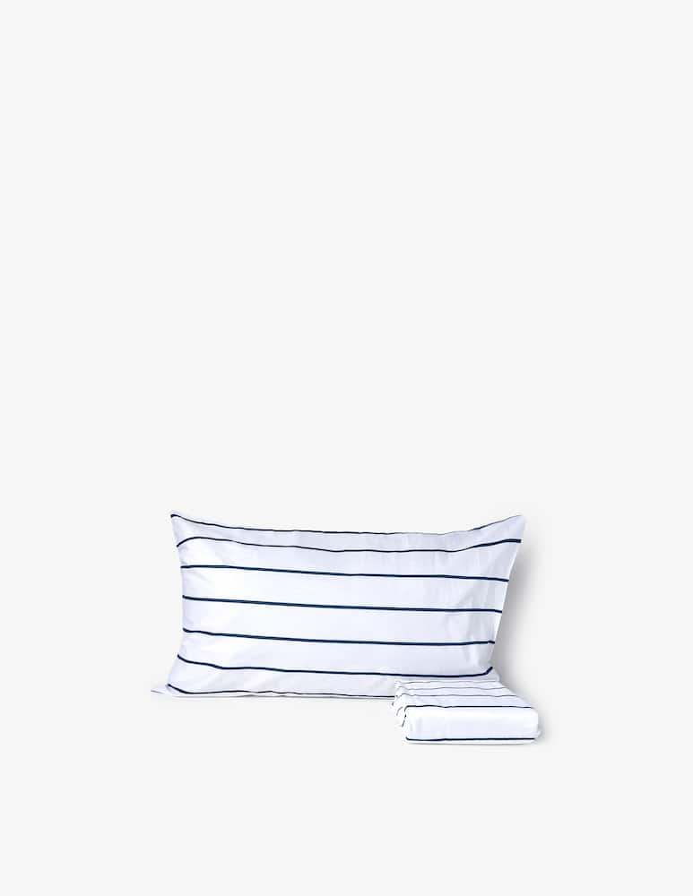 rinascente Somma Stripe Parure Copripiumino 