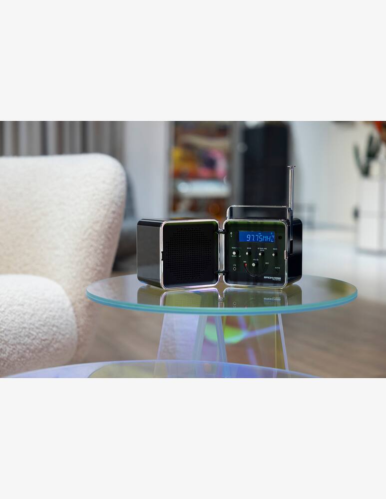 rinascente Brionvega Radio Cubo Ts522D+S 50Th Anniversary Edition. - Black