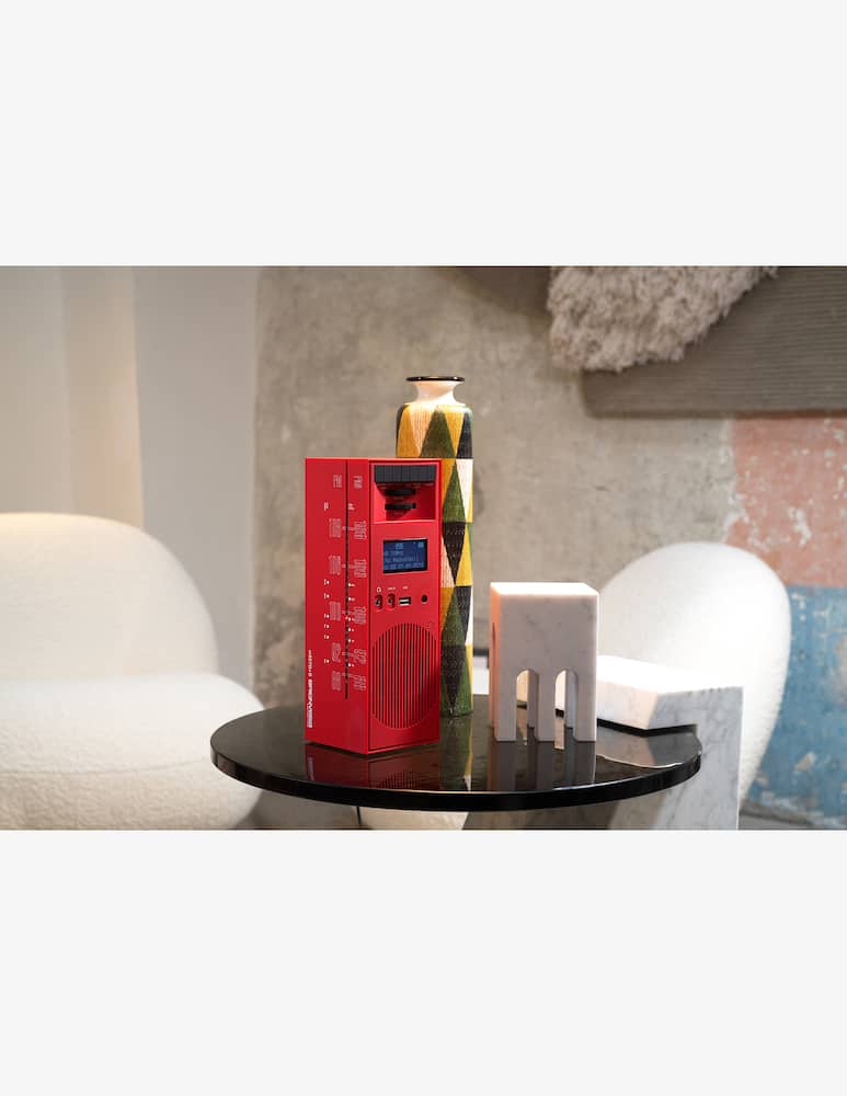 rinascente Brionvega Radio grattacielo designed by Marco Zanuso - rosso