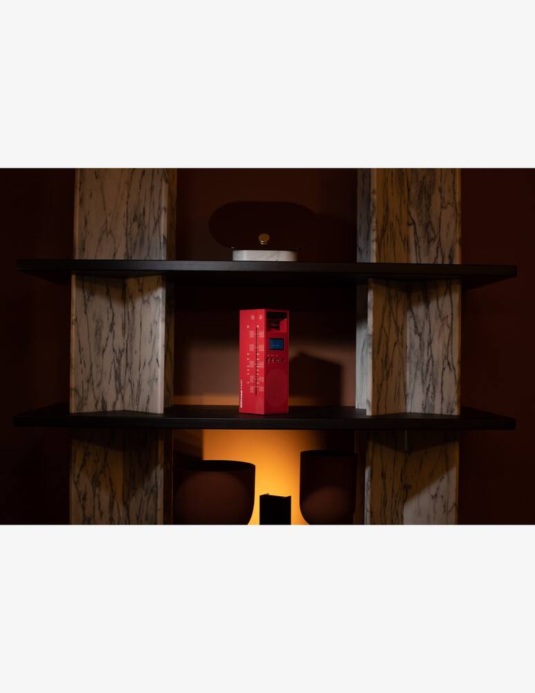 rinascente Brionvega Radio grattacielo designed by Marco Zanuso - rosso
