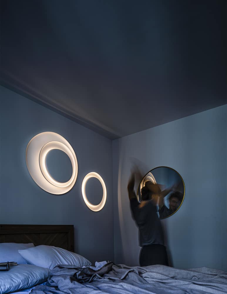 Foscarini Lampada da parete/soffitto Bahia Mini Led Dimmer Bianco - immagine 2