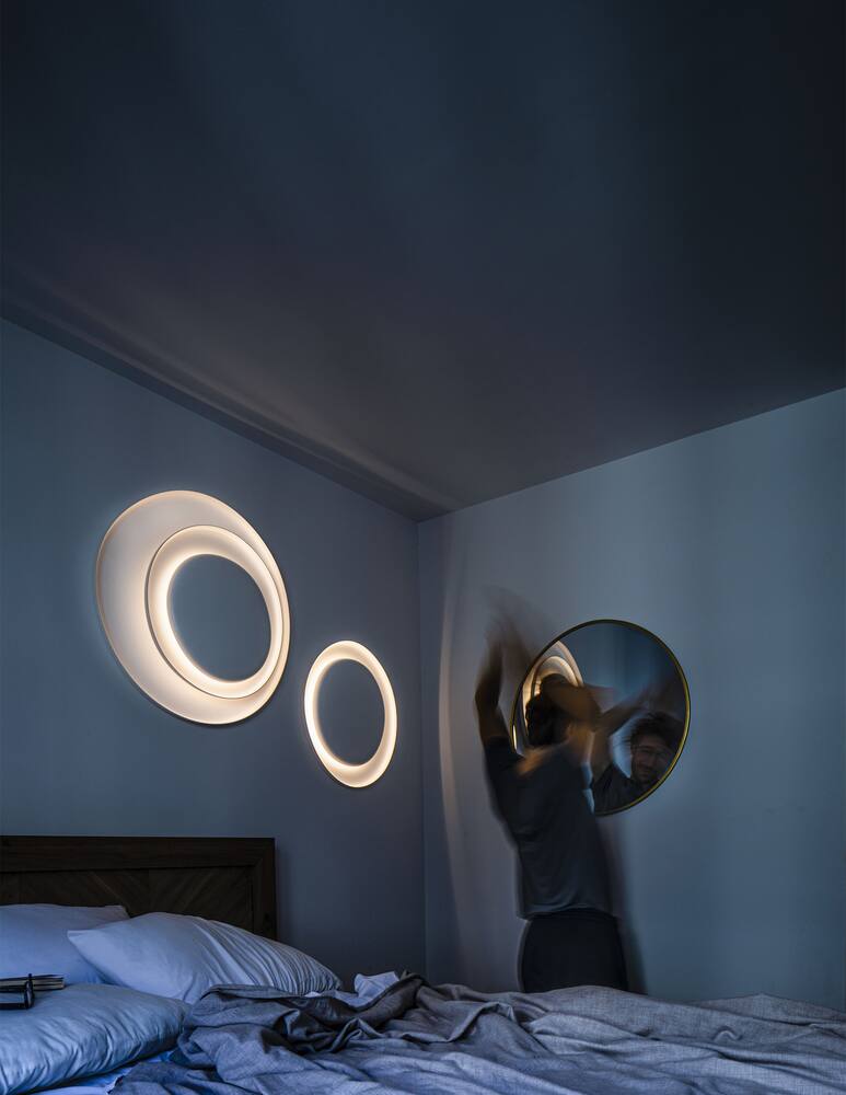 rinascente Foscarini Bahia Mini Wall/Ceiling Lamp Led Dimmer White