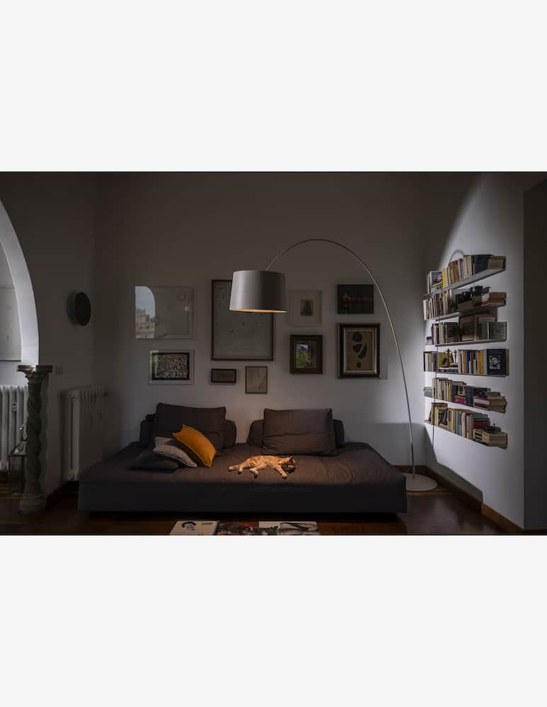 Foscarini Lampada da terra Twiggy E27 On/Off White - immagine 5