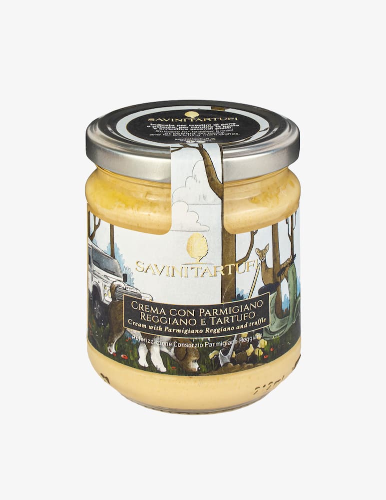Savini Tartufi Crema con Parmigiano Reggiano e tartufo 180g - immagine 1 Savini Tartufi Crema con Parmigiano Reggiano e tartufo 180g - immagine 1