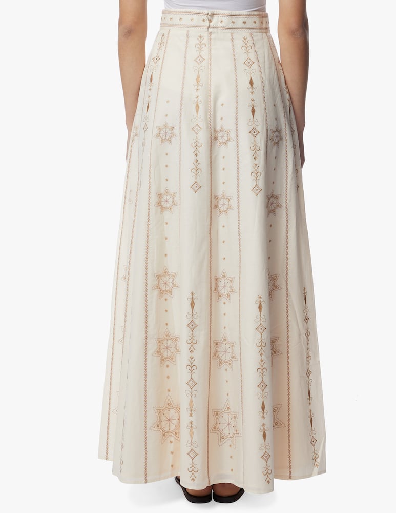 Le Sirenuse Positano Camille maxi cotton skirt - picture 3 Le Sirenuse Positano Camille maxi cotton skirt - picture 3