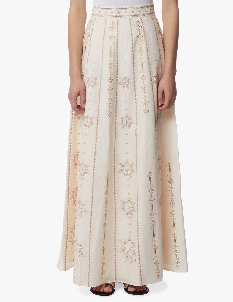 rinascente Le Sirenuse Positano Camille maxi cotton skirt