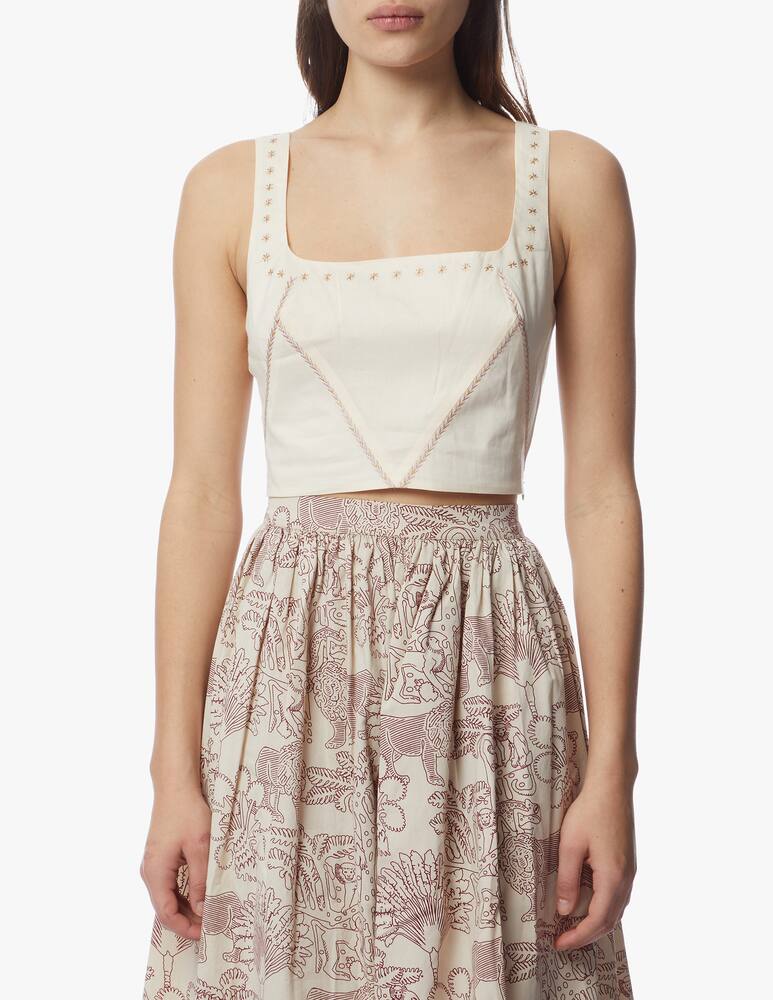 rinascente Le Sirenuse Positano Top in cotone Cinderella 