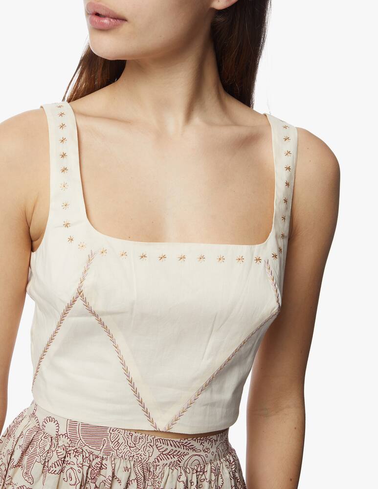 rinascente Le Sirenuse Positano Top in cotone Cinderella 