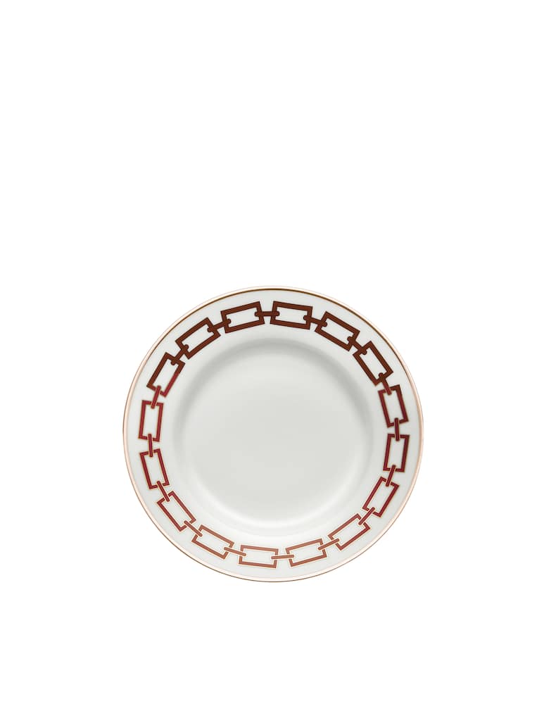 Ginori 1735 Piatto Dessert Catene Scarlatto - immagine 1 Ginori 1735 Piatto Dessert Catene Scarlatto - immagine 1