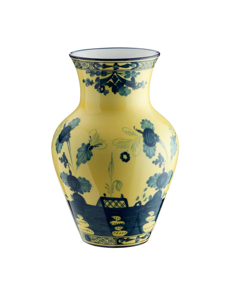 Ginori 1735 Vaso Ming Piccolo Oriente Italiano Citrino - immagine 1 Ginori 1735 Vaso Ming Piccolo Oriente Italiano Citrino - immagine 1