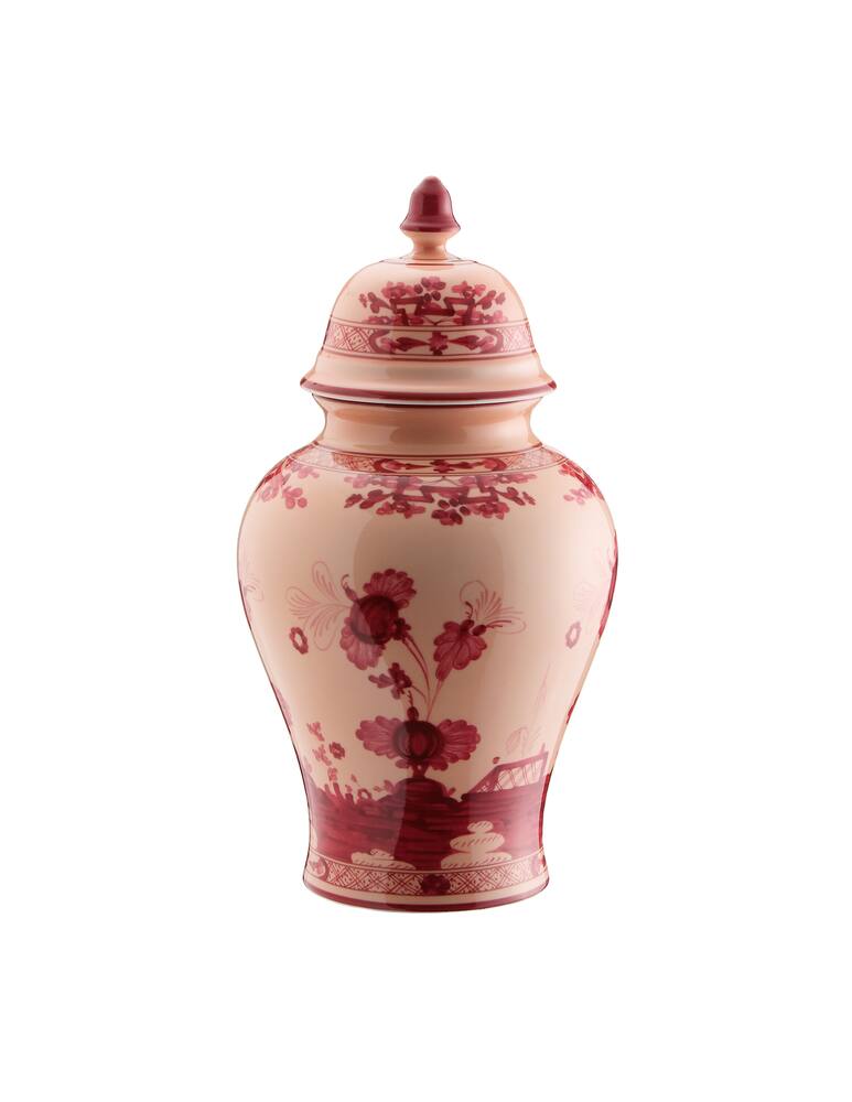 Ginori 1735 Vaso Potiche Piccolo Oriente Italiano Vermiglio - immagine 1