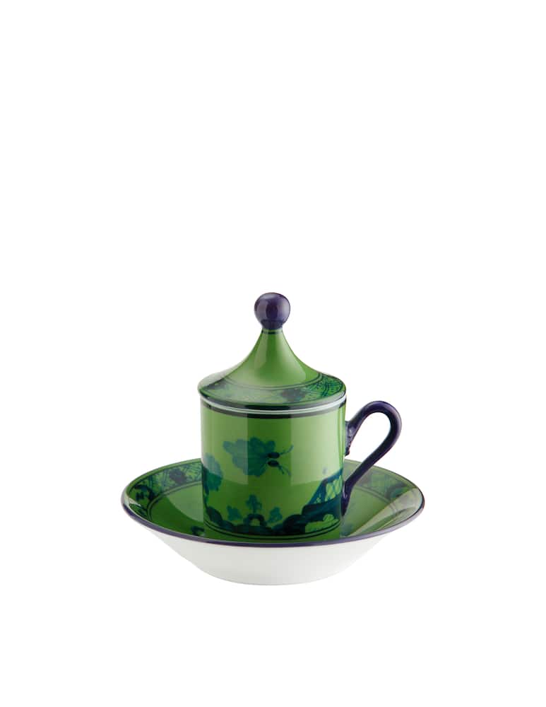 Ginori 1735 Set Caffè Per Due Oriente Italiano Malachite - Verde - immagine 1 Ginori 1735 Set Caffè Per Due Oriente Italiano Malachite - Verde - immagine 1