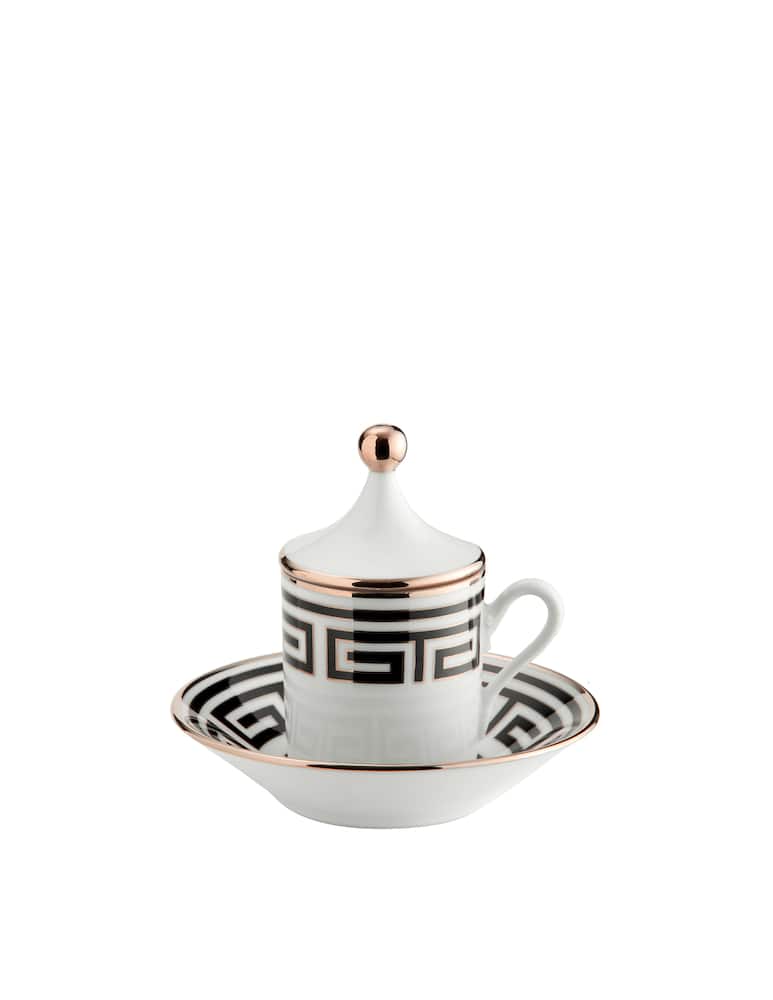 Ginori 1735 Set Caffè Per Due Labirinto Nero - immagine 1 Ginori 1735 Set Caffè Per Due Labirinto Nero - immagine 1
