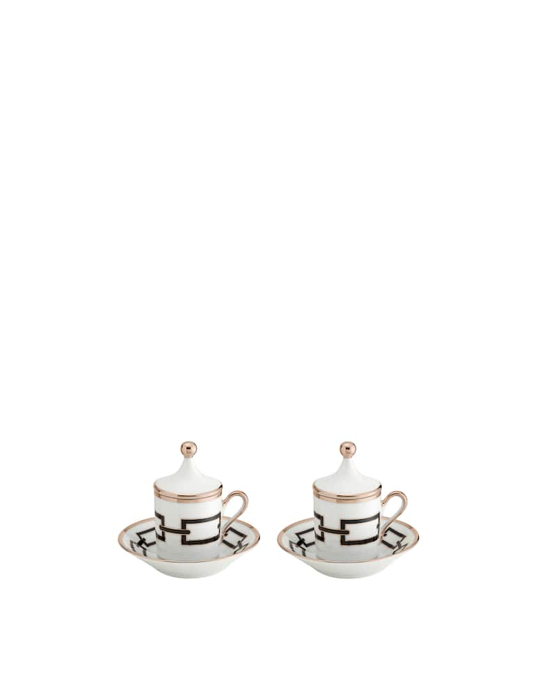 Ginori 1735 Set Caffè Per Due Catene Nero - immagine 1 Ginori 1735 Set Caffè Per Due Catene Nero - immagine 1