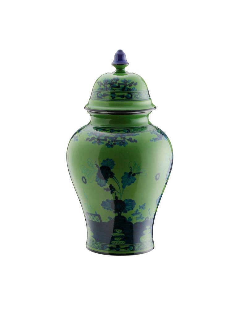 Ginori 1735 Vaso Potiche Piccolo Oriente Italiano Malachite - immagine 1
