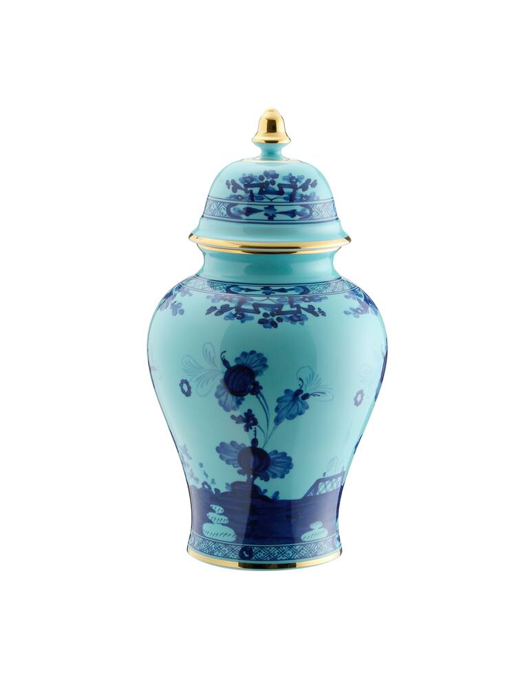 Ginori 1735 Small Potiche Vase Oriente Italiano Iris - picture 1 Ginori 1735 Small Potiche Vase Oriente Italiano Iris - picture 1