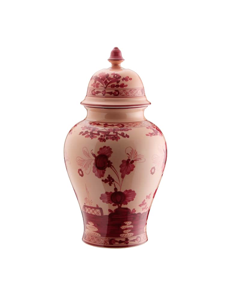 Ginori 1735 Vaso Potiche Grande Oriente Italiano Vermiglio - immagine 1 Ginori 1735 Vaso Potiche Grande Oriente Italiano Vermiglio - immagine 1