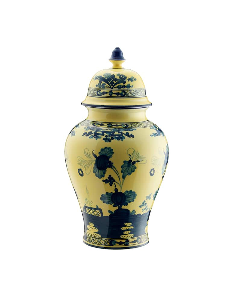 Ginori 1735 Vaso Potiche Citrino Con Coperchio - immagine 1 Ginori 1735 Vaso Potiche Citrino Con Coperchio - immagine 1