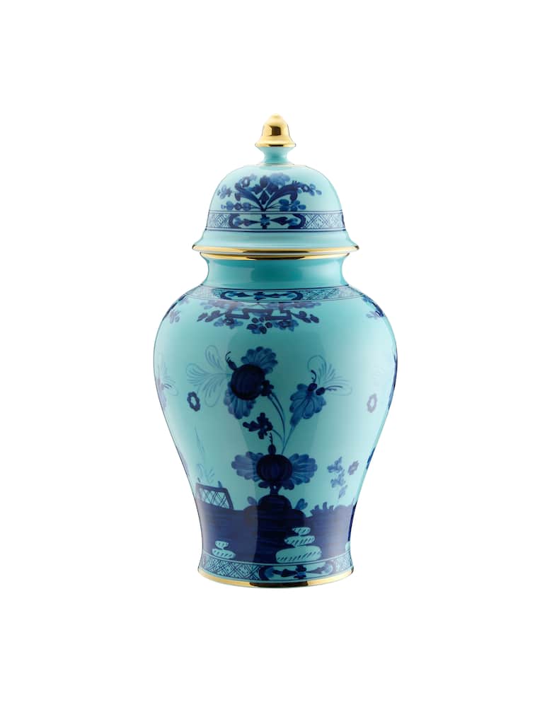 Ginori 1735 Large Potiche Vase Oriente Italiano Iris - picture 1 Ginori 1735 Large Potiche Vase Oriente Italiano Iris - picture 1