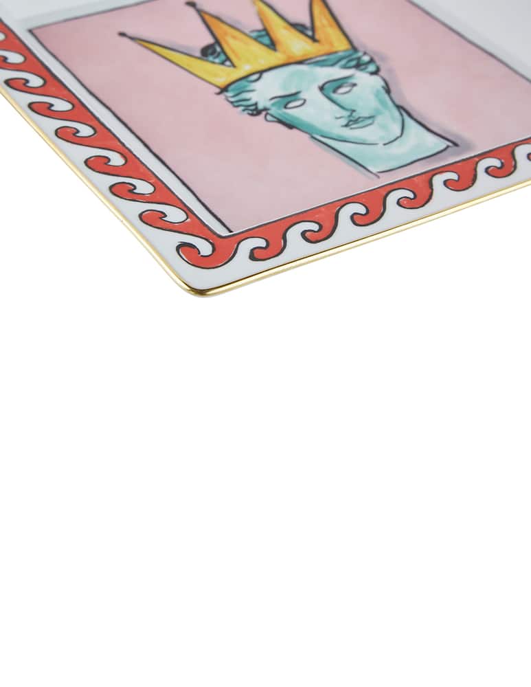 rinascente Ginori 1735 Svuotatasche Quadrato Grande Pink - Rosa