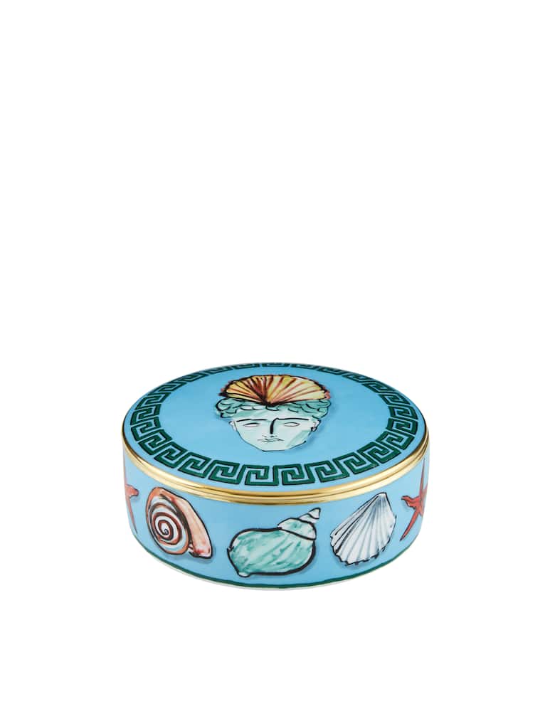 Ginori 1735 Scatola Rotonda Sea Blue - immagine 1 Ginori 1735 Scatola Rotonda Sea Blue - immagine 1