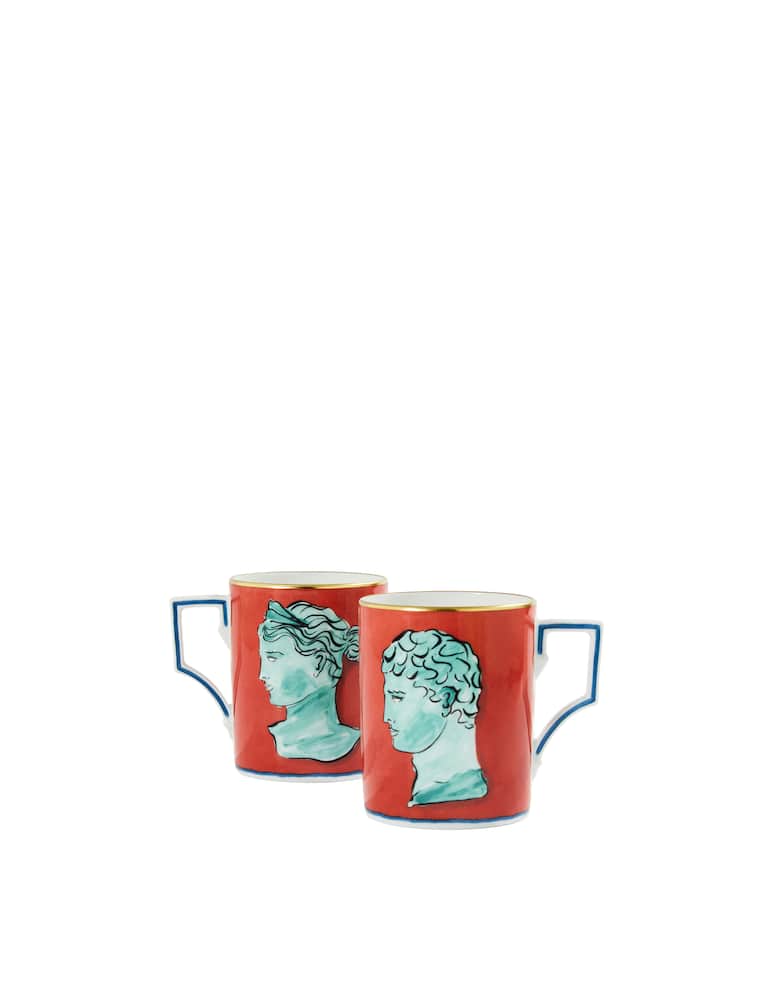 Ginori 1735 Mug Coral Red - immagine 3 Ginori 1735 Mug Coral Red - immagine 3