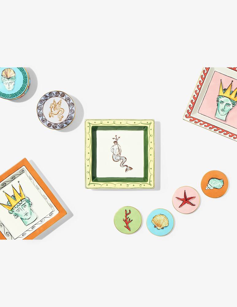 rinascente Ginori 1735 Large Square Change Tray Amalfi Lemon