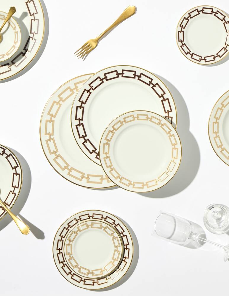 rinascente Ginori 1735 Piatto dessert Catene Ebano