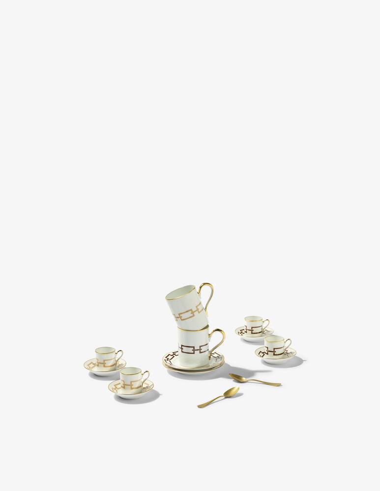 rinascente Ginori 1735 Piatto caffè Catene Ebano