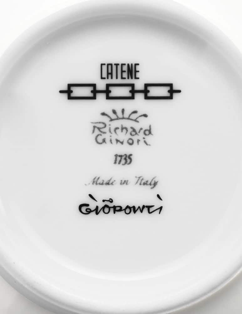 Ginori 1735 Piatto caffè Catene Ebano - immagine 6 Ginori 1735 Piatto caffè Catene Ebano - immagine 6