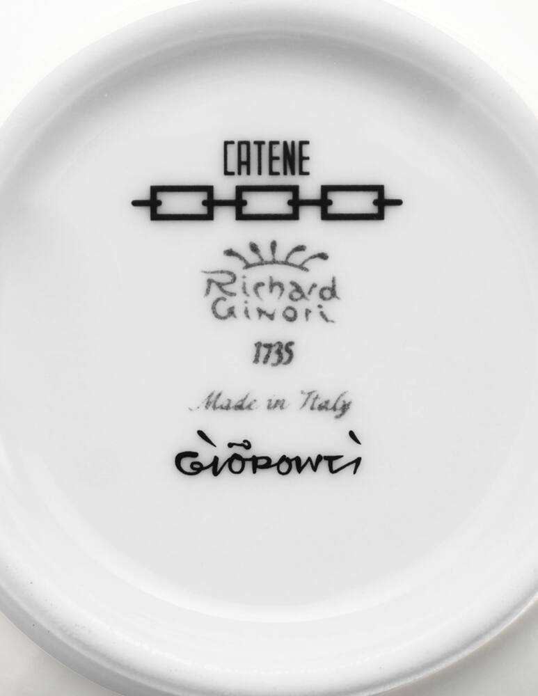 rinascente Ginori 1735 Piatto caffè Catene Ebano