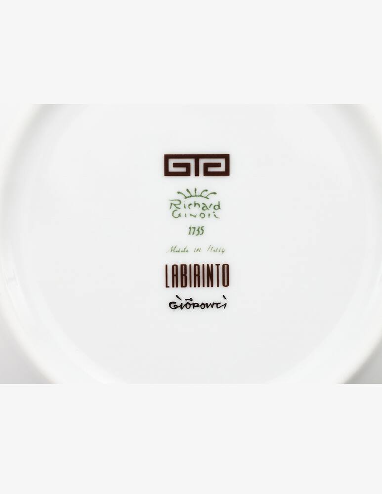 rinascente Ginori 1735 Piatto tè Labirinto Ebano